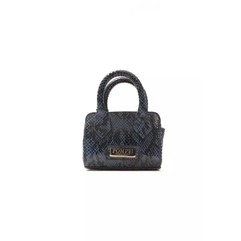 Pompei Donatella Blue Leather Women Handbag